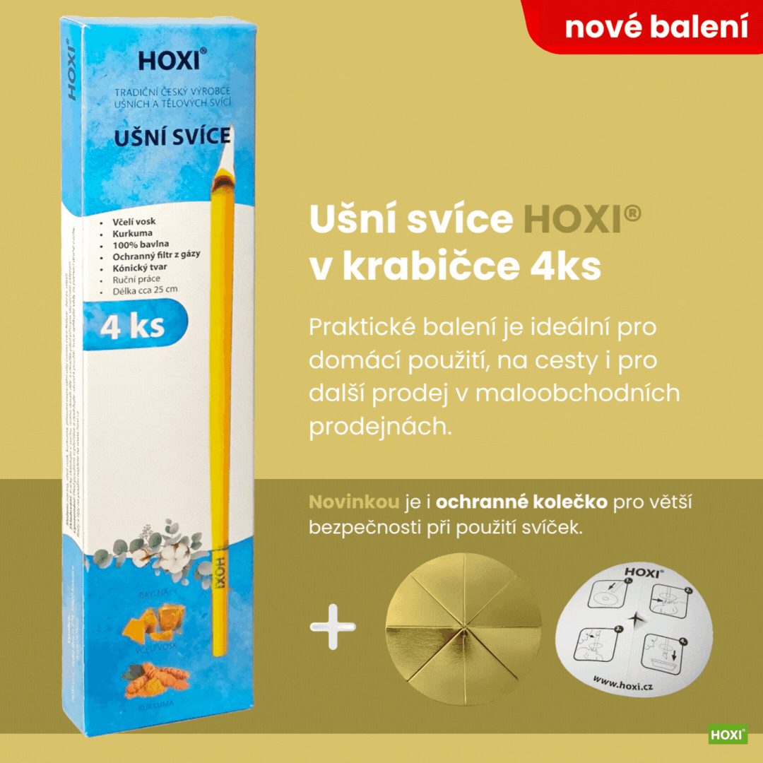 novinka - ušní svíce HOXI 4ks v krabičce 01
